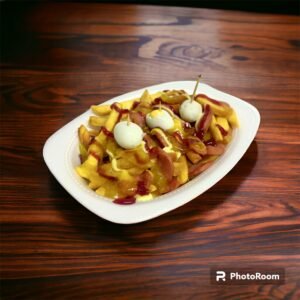 Salchipapa tradicional